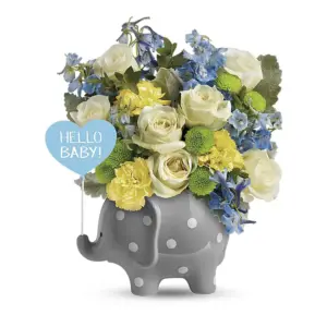Sweet Baby Blue Floral Arrangement